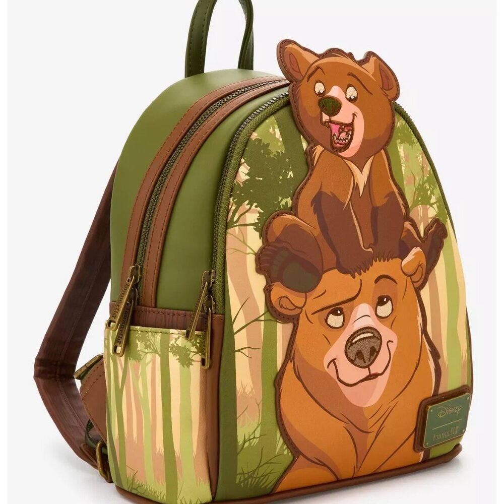 Loungefly Disney Brother Bear Koda & Kenai Mini Backpack Exclusive NWT - Picture 2 of 4
